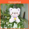 Cute Adorable 11cm Sitting Bear Plush Toy Keychain For Weddings And Gifts