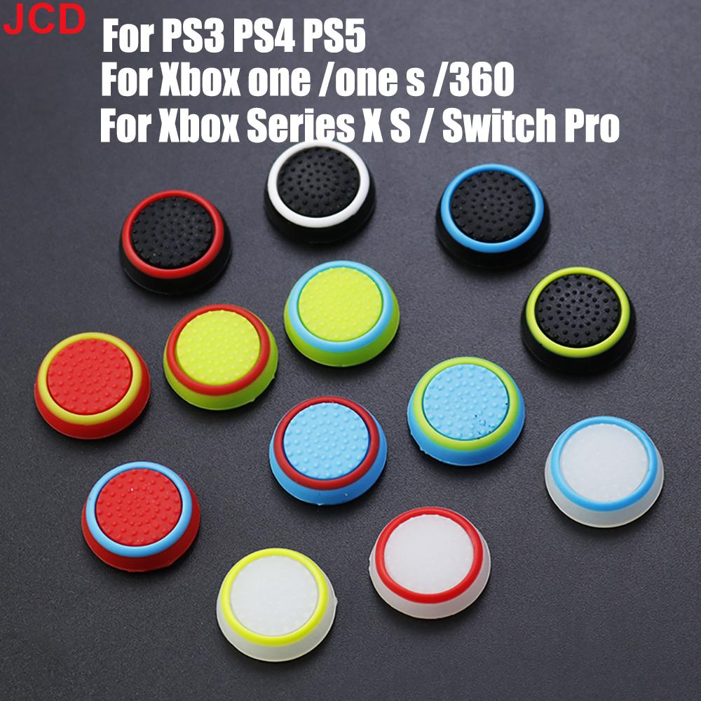 JCD 2 шт. Для игровых контроллеров PS3 PS4 PS5 Xbox one/360/Series S X Switch Pro Накладка-колпачок на аналоговый стик Силиконовый аксессуар
