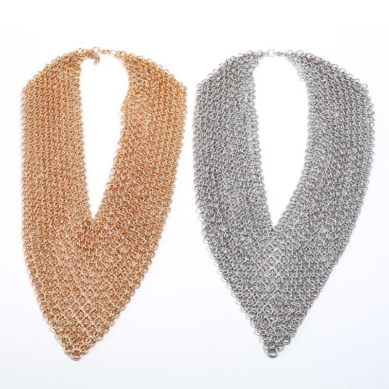 Western Designer Statement Necklace With Openwork Iron Circle For Wedding And Travel Keepsake