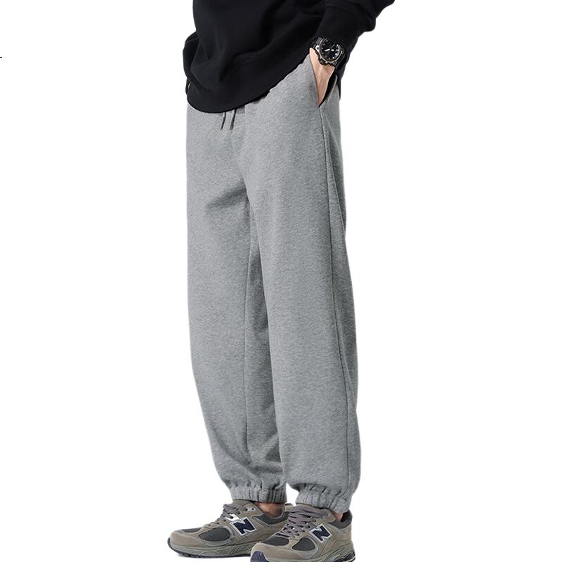 MiiOW Men's Autumn New Style Brand Gray Loose-Fit Jogger Sweatpants Plus Size Men's Casual Pants
