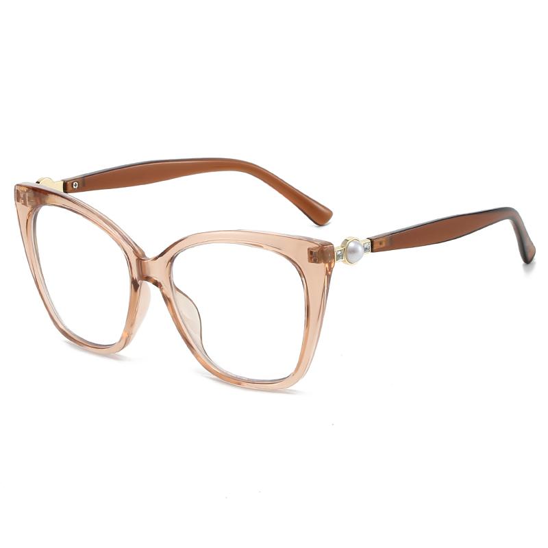 HS2237 Female Unisex Glass Frame Good Quality Fashion with Skeleton Design Aquared Lens Blue Light Blocking for Youth
