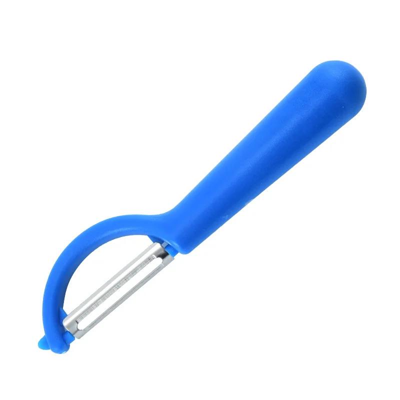 Полезная овощечистка с длинной ручкой, острая овощечистка из нержавеющей стали, многофункциональная бритва для дыни, простые инструменты для чистки, кухонные гаджеты