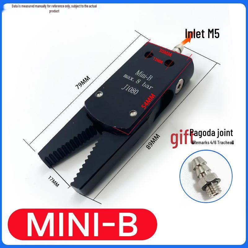 Mini Sprue Gripper for Injection Molding: J1060/J1080 Pneumatic with Detection (A/B/C/E).