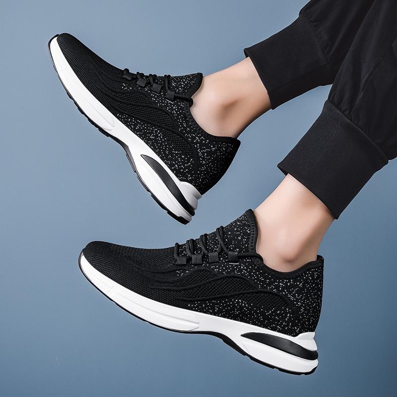 2024 Новые мужские повседневные кроссовки, увеличивающие рост, летняя сетчатая дышащая обувь для мужчин, 6 см, 8 см, обувь для отдыха, увеличивающая рост, мужская