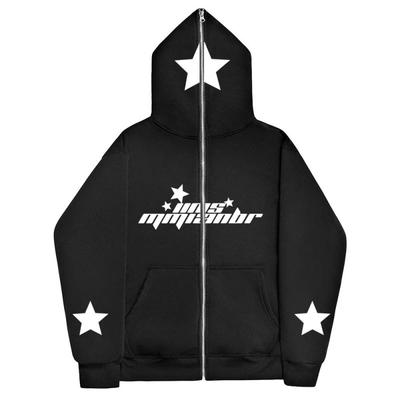 Star Ins High Street Y2K унисекс флисовые толстовки и свитшоты на молнии на всю поверхность, свободные мужские и женские уличные одежды большого размера