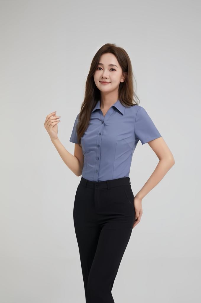 Shirt Blouse Striped Short Sleeve Bamboo Fiber No Iron Office Casual Fashion Business Commuting Everyday Highly Breathable Spring Summer Autumn
