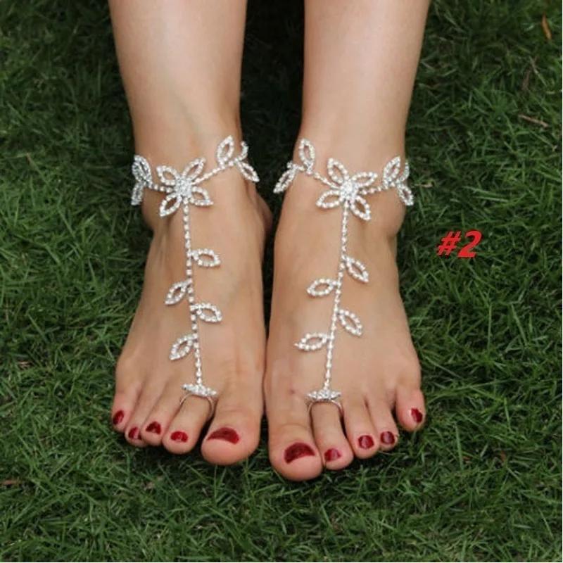 1pc Women's Fashion Barefoot Beach Sandals Jewelry Anklet Toe Ring