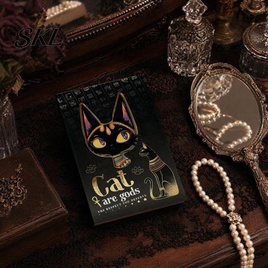 Sticker Storage Notebook Lined Journal for Women Men, Gothic Mystical Hardcover A5 Ruled Personalized Notebook, Daily Office School, Writing,