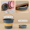 Easy Hold Foldable Bucket Basin 51017L Silicone Bucket Camping Laundry Basket Car Top Wash Fishing Bathroom Tool Home Supplies