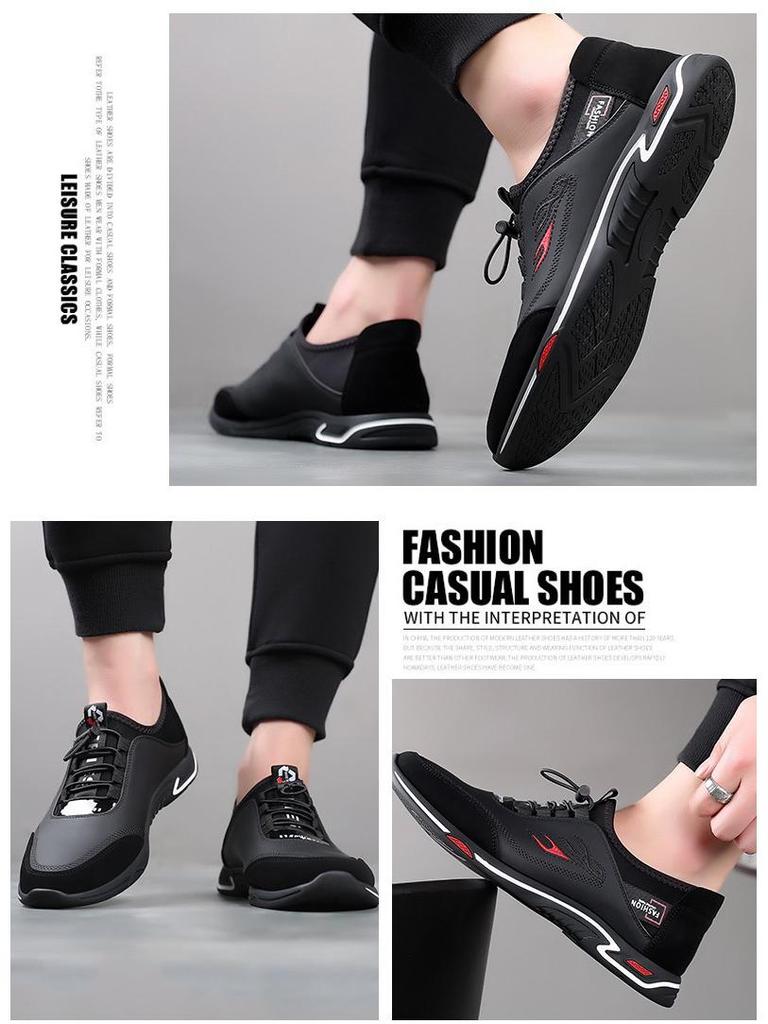 Мужские туфли слипоны из кожи в стиле business casual 2025