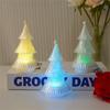 Crystal Christmas Tree Candle Lamp Desktop Ornament Atmosphere Small Night Light Decoration Atmosphere Light Christmas Decoration