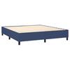 Box Spring Bed with Mattress Blue 180 x 200 cm Fabric