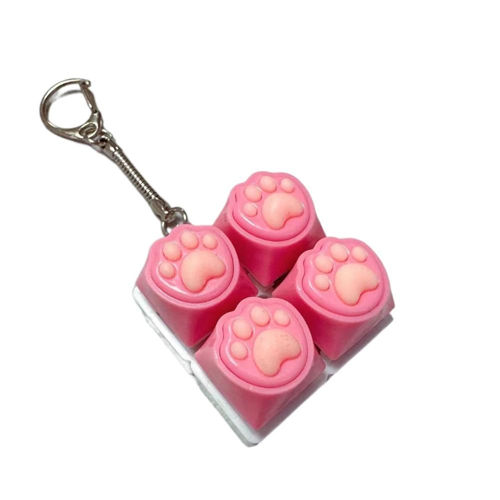 4 Keys Pinch Toy Keys Button Clicker Toy New Finger Keyboard Cap Adult