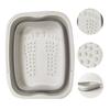 Yousheng Foldable Wash Basin Plastic Portable Pool Foot Bath Basin Kitchen Fruit Vegetable Washing Basin Footbath Tub Camping Laundry Car Wash Basin
