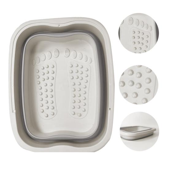 Yousheng Foldable Wash Basin Plastic Portable Pool Foot Bath Basin Kitchen Fruit Vegetable Washing Basin Footbath Tub Camping Laundry Car Wash Basin