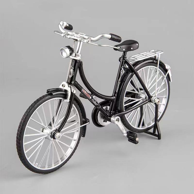 1:10 Моделей Сплав Ретро Розовый Велосипед Литье под Давлением Декоративная Модель Металлическая Игрушка Велосипед Симуляция Коллекция Подарки Игрушки