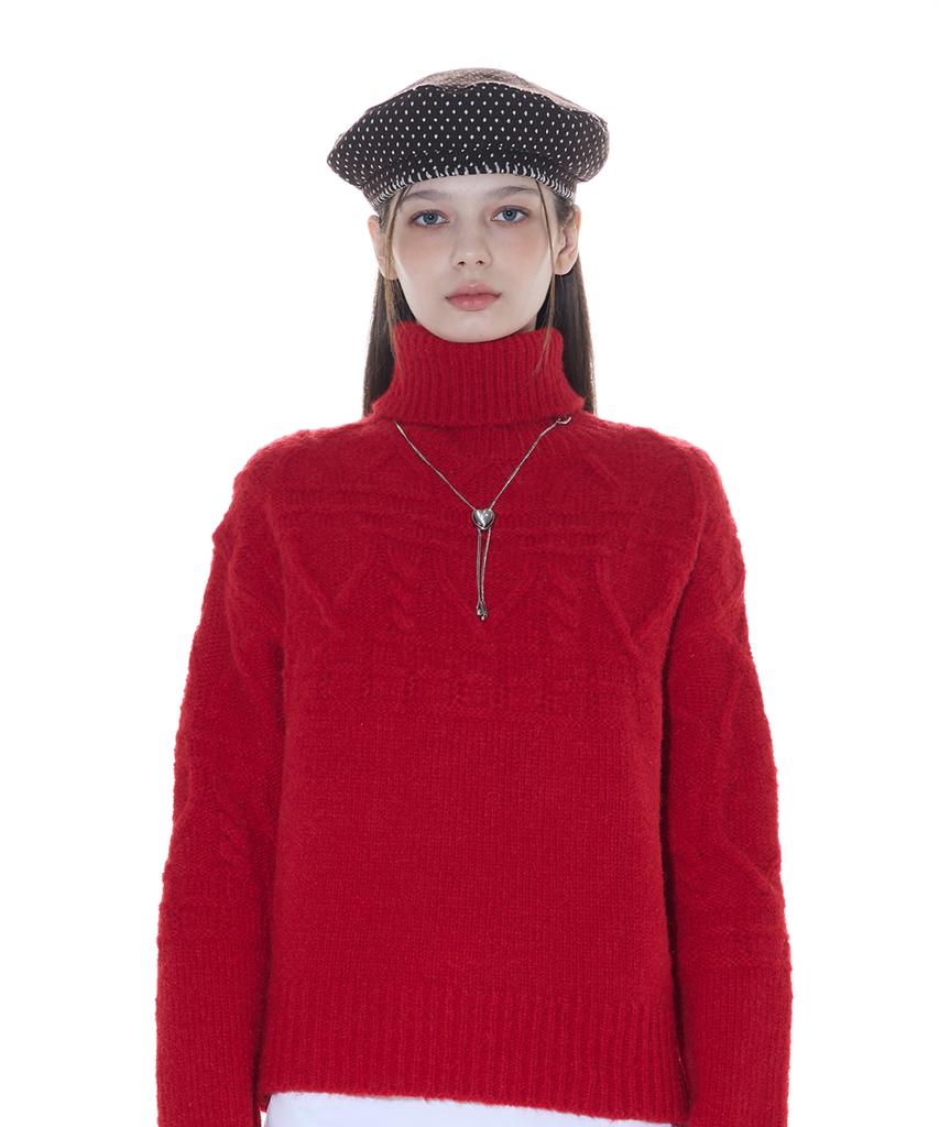 LARTIGENT L14 Turtleneck Knit(Red)