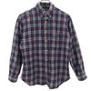 PENDLETON 70-е годы Сделано в США Винтажная рубашка с длинным рукавом из шерсти на пуговицах с клетчатым узором Мужская Б/У