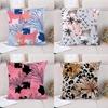 Леопардовый принт лист Декоративная наволочка для гостиной Офис дома Наволочка для автомобиля Украшения