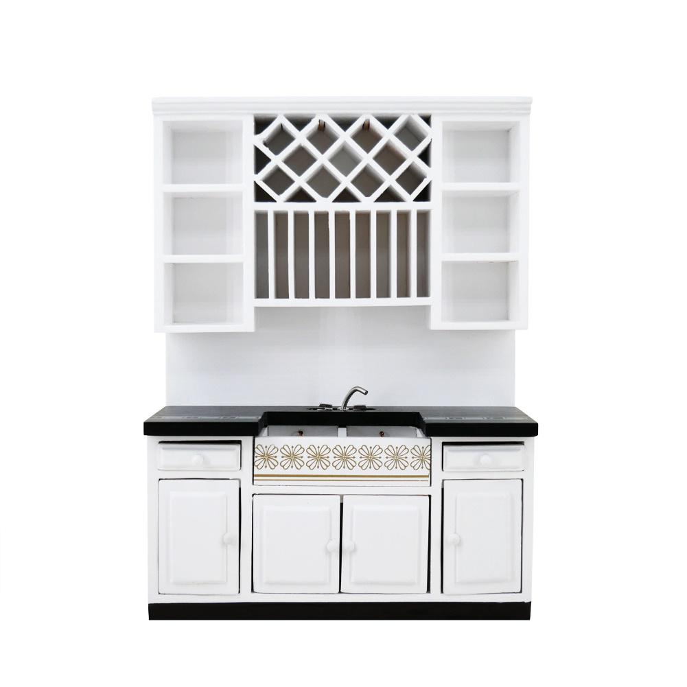 Детские игрушки, модная модель кухонного острова, детский деревянный шкаф, имитация набора, мини-кукольный домик