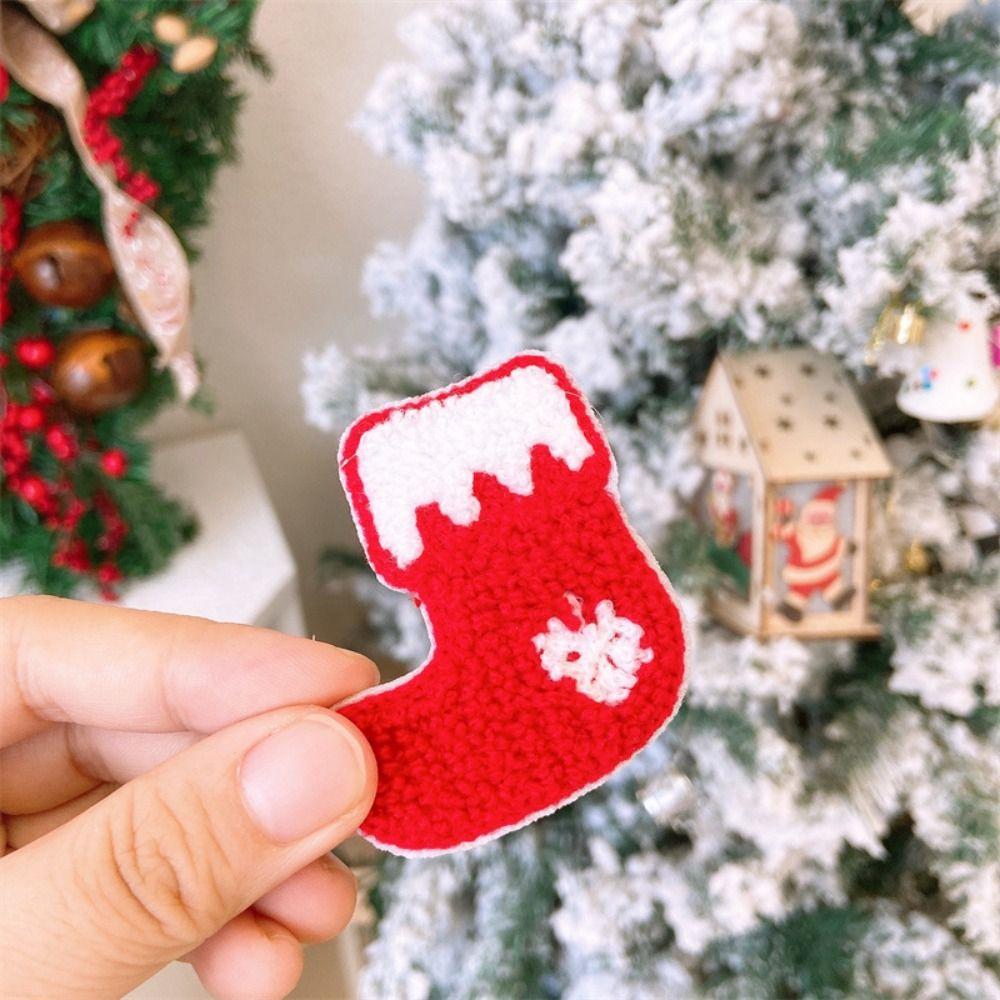Snowman Plush Xmas Barrettes Gloves Santa Claus Hairpin Fashion Christmas Hair Clip Kids