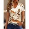 Women's Red Friday T Shirt Graphic Letter Stylish Classic Casual Short Sleeve V Neck Regular Tops