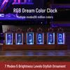 RGB Никси-трубка Киберспортивный Настольный Орнамент: Набор для сборки ретро-часов со светящимися цифрами
