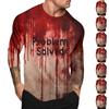 Halloween Print Raglan Sleeve Men's Long Sleeve Top