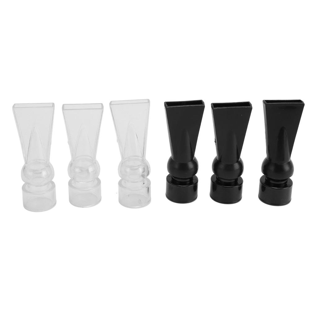 Набор из 6 насадок типа «утиный нос» для аквариума, пластиковые, способствуют стабильному потоку воды, выход воды из аквариума, плоская насадка, фитинги для труб