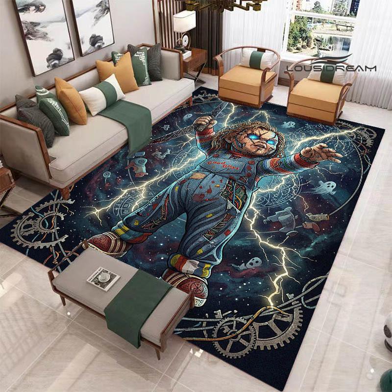 3D Cult of Chucky printed carpet Non-slip carpet outdoor carpets area rug Home decor Yoga mat rug for bedroom birthday gift