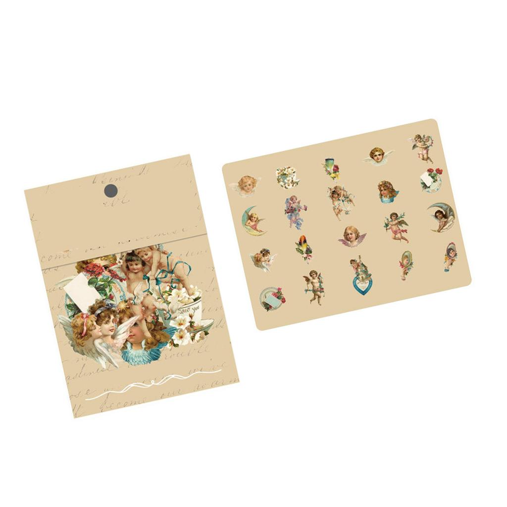 40 шт. Винтажные романтические наклейки Серия «Зыбучие пески» ПЭТ Нежные узоры Ностальгические наклейки для дневника