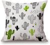 DoubleSided Cute Cartoon Elephant and Owls Cushion Cover Elegant Floral Animal Art Pillowcase Living Room Sofa Home Decor