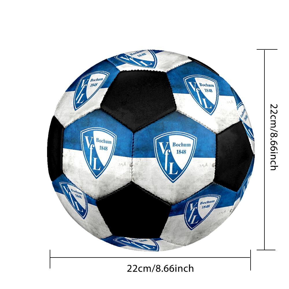 РАЗМЕР 5 Футбольный мяч VfL Bochum Цветной Для всех возрастов Машинная строчка ПВХ Готов к соревнованиям Прочный Высокий отскок