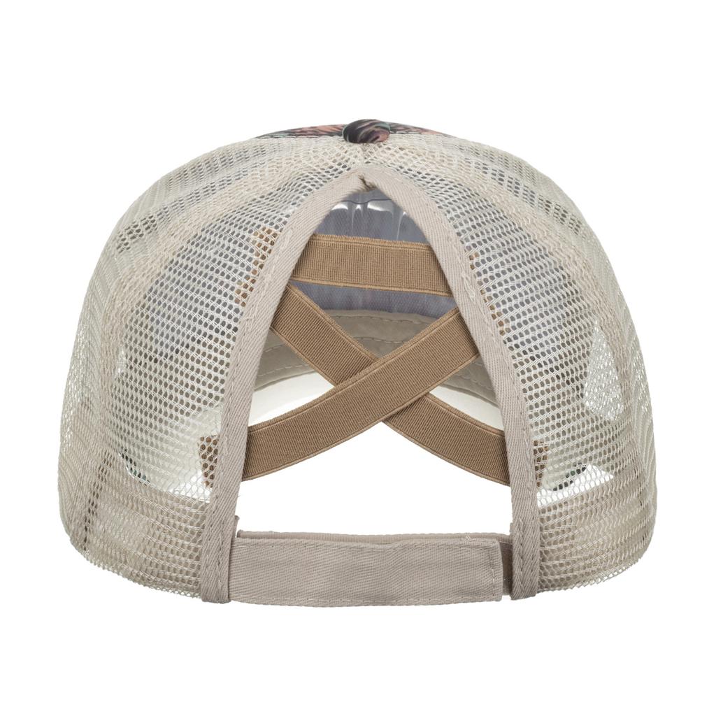 New Wave Cross Mesh Cap Baseball Cap Sun Cap