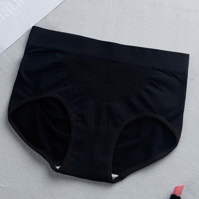 Дышащее бесшовное нижнее белье для женщин, треугольное женское нижнее белье со средней талией