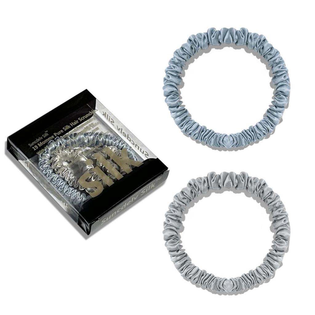 1 коробка, резинки для волос из 100% чистого шелка шелковицы, шелковые резинки для волос, резинки для волос, узкие резинки для волос, держатели для хвостиков, аксессуары для ухода за волосами