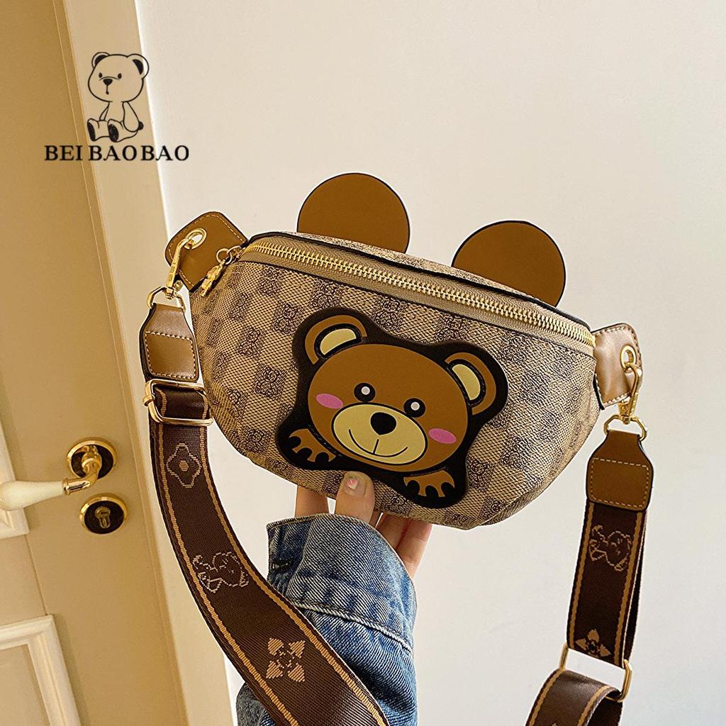 Популярная унисекс спортивная сумка кроссбоди «Маленький медвежонок» - Легкая модная поясная и нагрудная сумка