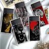 Lion Wolf Luxury Case For Samsung Galaxy Z Flip 3 4 5g Funda Z Flip3 Clear Pc Hard Shockproof Back Phone Coque Shell