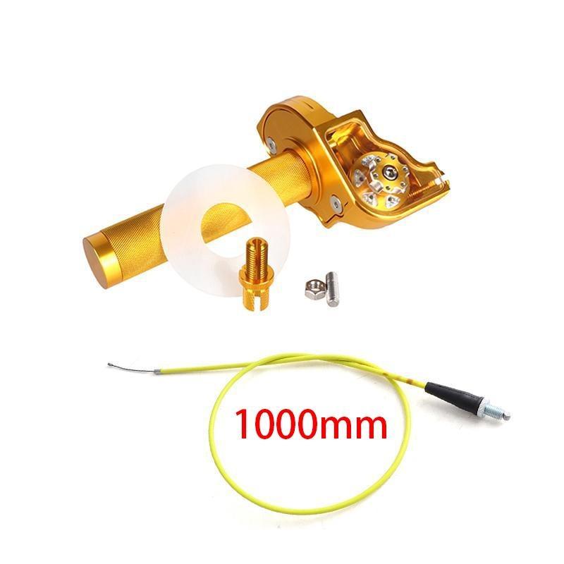 22mm 7/8" Accelerator Throttle Twist Grips with Throttle Cable CNC Aluminum For 50cc-250cc Dirt Bike CRF KLX SSR TTR Quad
