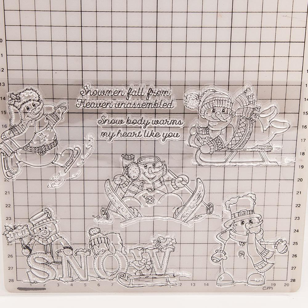 Christmas Home Transparent Silicone Clear Stamps DIY Scrapbooking Album Paper Card Flower Animals Greeting Word Letter