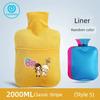 Fractal Water-Filled Hot Water Bottle Small Size for Warming the Abdomen and Waist, Explosion-Proof, Warm Hand Warmer, Pvc Rubber Hot Water Bag