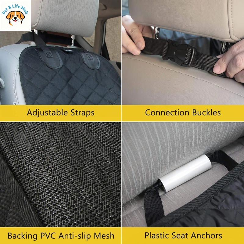 100% Waterproof Dog Car Seat Cover Pet Cat Carrier Mat Front Seat Protector for Cars Trucks SUV Pet Accessories