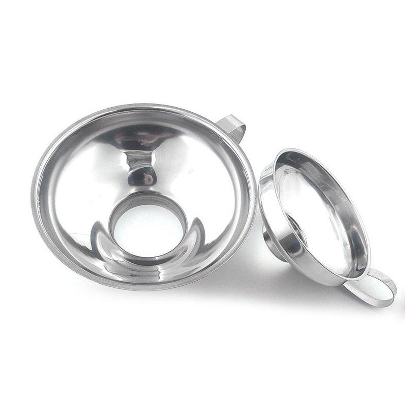 Oil Wide Mouth Canning Funnel Kitchen Jam Gadget Stainless Steel Leak Hoppers