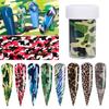 Laser Leopard Starry Sky Stickers Nail Art Decorations Manicure Decals Nail Transfer Foils