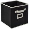Fabric Foldable Storage Organiser, Black