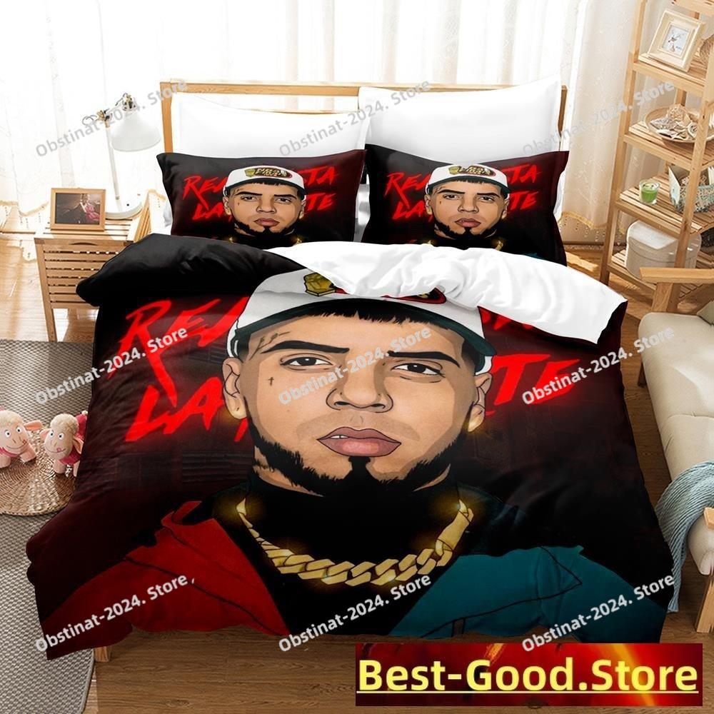 Anuel Aa Real Hasta La Комплект постельного белья Односпальный Полуторный Двуспальный Queen King Размер Комплект постельного белья Для взрослых Детская спальня Комплект пододеяльника Parure De Lit