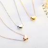 Korean Version of The Glossy Love Titanium Steel Clavicle Chain Pendant Necklace