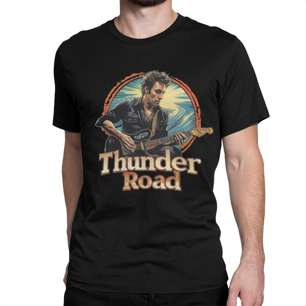 Брюс The E Street Band Спрингстин Thunder Road Футболки Мужские Женские Хлопок Смешная Футболка Футболка Одежда Идея для Подарка