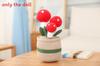 Tulip Mushroom Potted Plush Toy With Pp Cotton Fill And Cartoon Style For Creative Lounge Decor