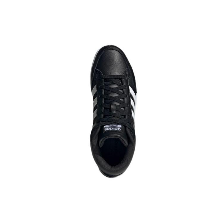 Adidas Neo All Court Mid Comfortable Mid top Skateboard Shoes Unisex Black White (Unisex) Skateboard Shoes H02981